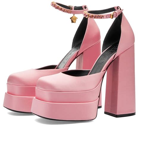 pink versace sneakers|versace pink platform shoes.